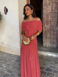Coralie | One Shoulder Mesh Maxi Dress Evening Occasion