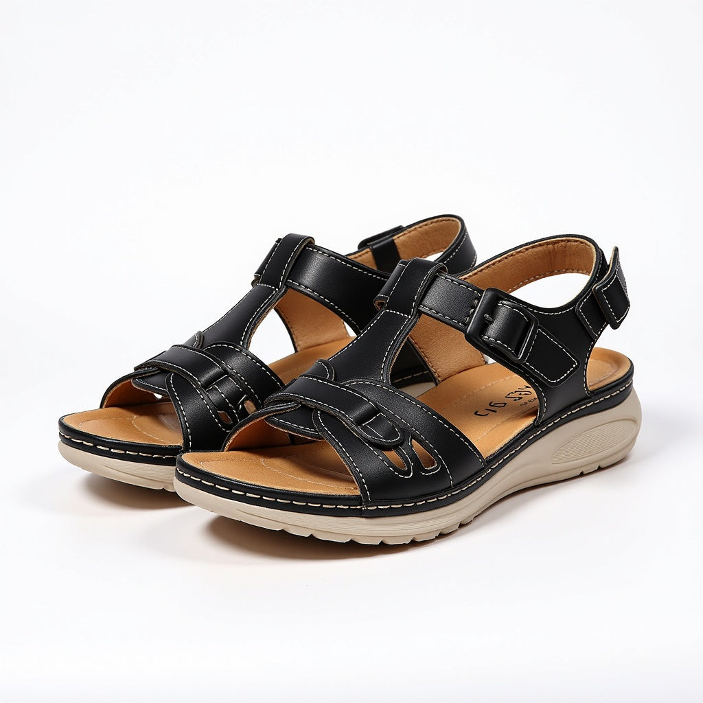 Honorine | Women's Arch Support Walking Sandals With Contoured Footbed