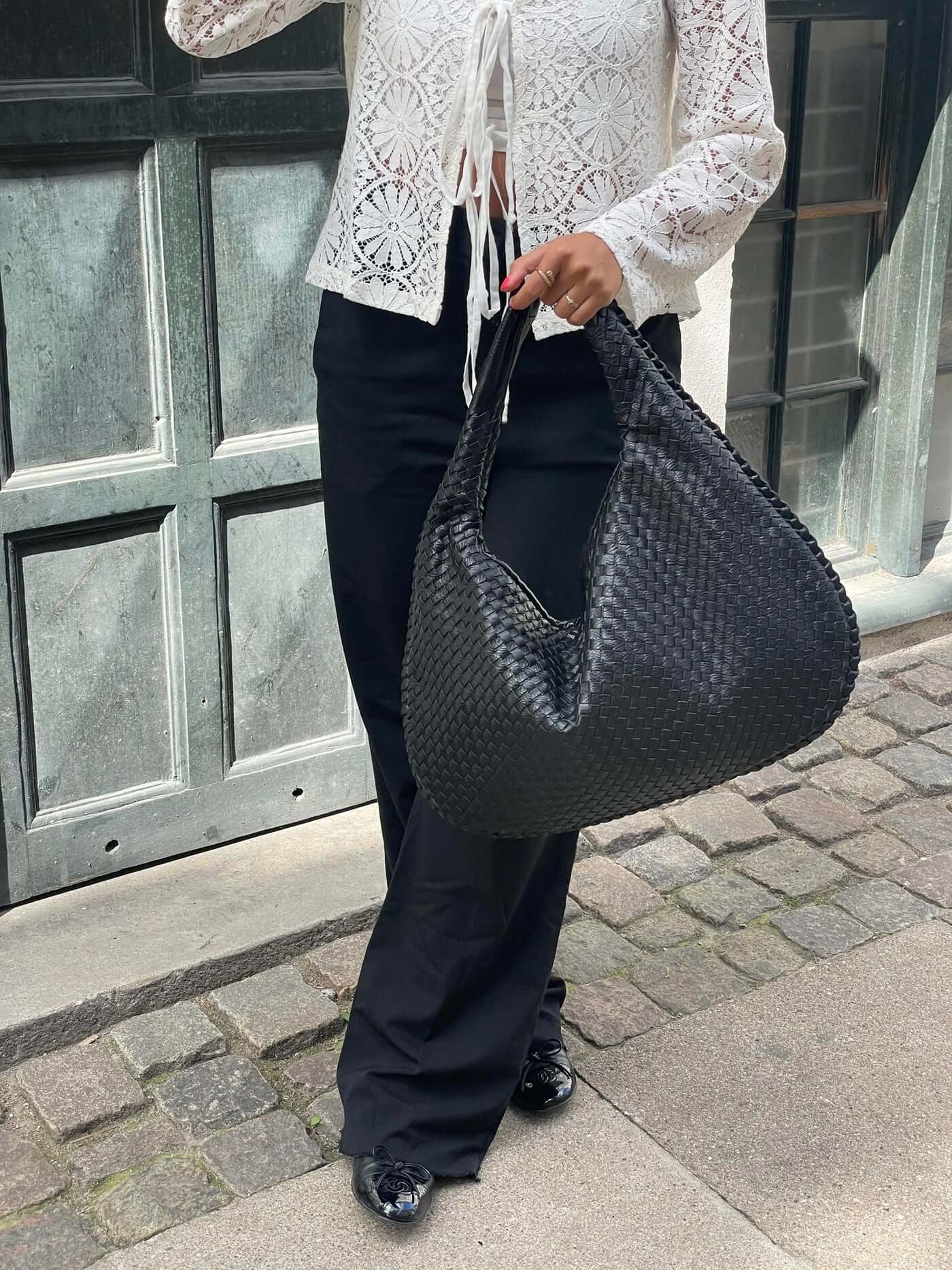 Sidonie | Oversized Handwoven Tote Bag For Work & Weekend