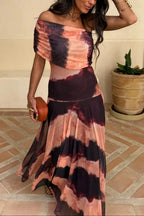 Tatiana | Pleated One-Shoulder Maxi Summer Occasion Dress