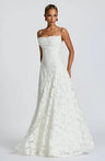 Floriane | Floral Pattern Spaghetti Straps Maxi Occasion Dress