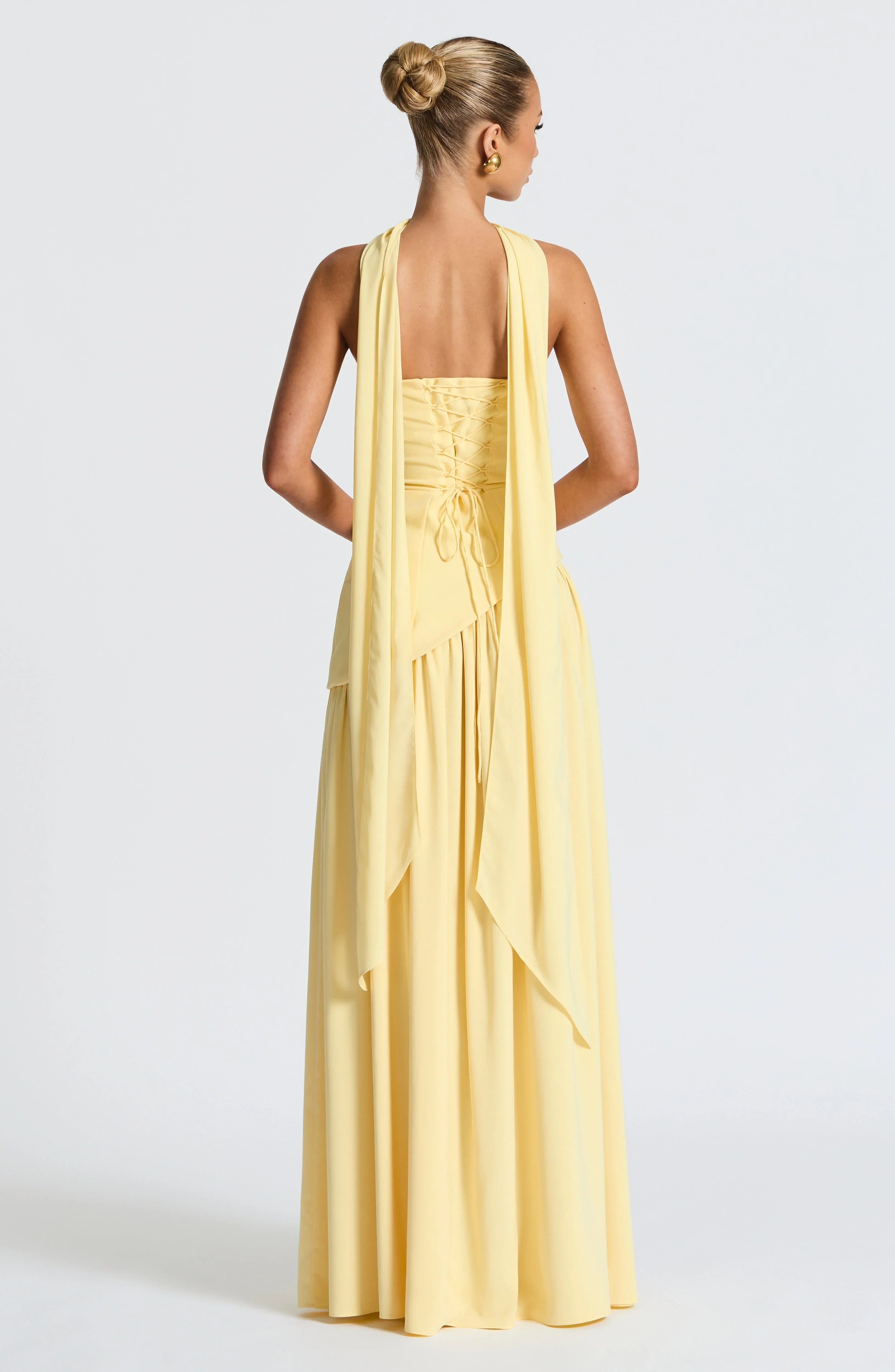 Lucinda | Strapless Corset Split Maxi Occasion Dress