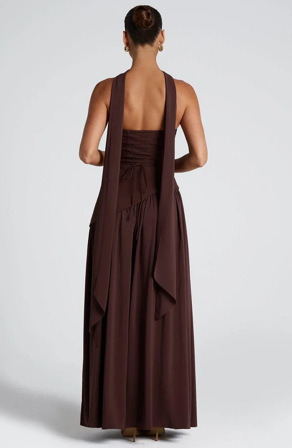 Lucinda | Strapless Corset Split Maxi Occasion Dress