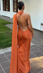 Cordelia | Draped One Shoulder Bodycon Maxi Dress