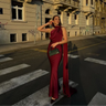 Cordelia | Draped One Shoulder Bodycon Maxi Dress
