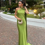 Cordelia | Draped One Shoulder Bodycon Maxi Dress