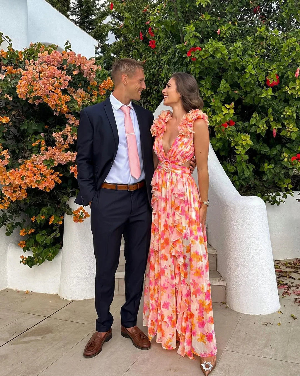 Celestine | Floral Sleeveless Maxi Dress Wedding Guest Occasion