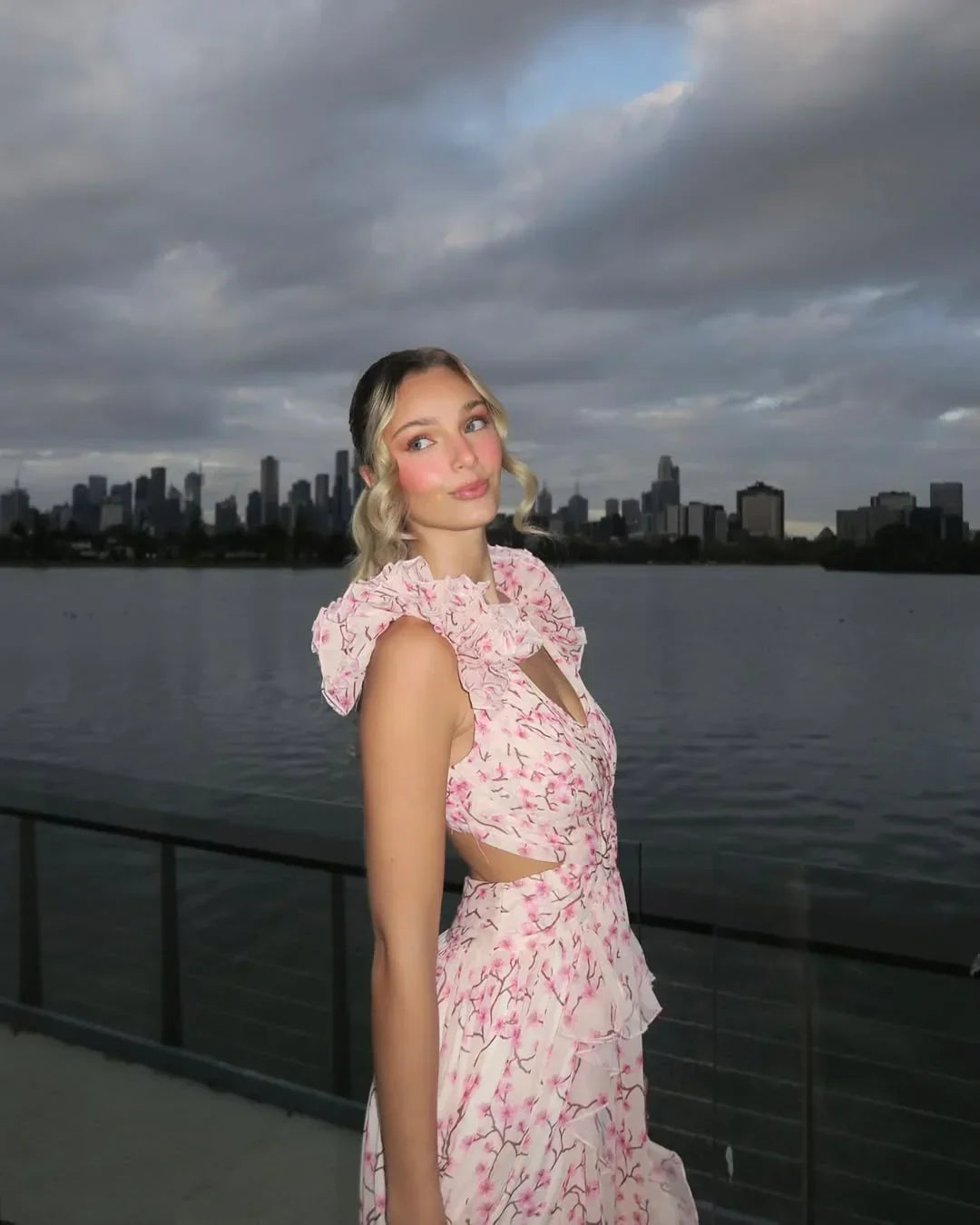 Celestine | Floral Sleeveless Maxi Dress Wedding Guest Occasion