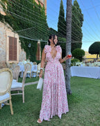 Celestine | Floral Sleeveless Maxi Dress Wedding Guest Occasion