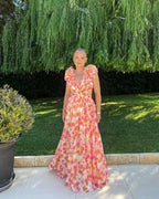 Celestine | Floral Sleeveless Maxi Dress Wedding Guest Occasion