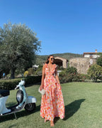 Celestine | Floral Sleeveless Maxi Dress Wedding Guest Occasion