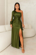 Noemie | Women's One Shoulder Cocktail Dresses Maxi Evening