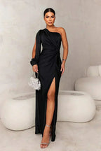 Noemie | Women's One Shoulder Cocktail Dresses Maxi Evening