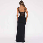 Liliana | Figure-Hugging Spaghetti Strap Evening Maxi Dress