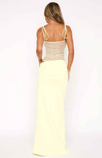 Liliana | Figure-Hugging Spaghetti Strap Evening Maxi Dress