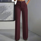 Solene | Wide Leg High Waist Tailored Trousers