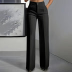 Solene | Wide Leg High Waist Tailored Trousers