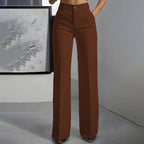 Solene | Wide Leg High Waist Tailored Trousers