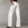 Romilly | High Waisted Wide Leg Flared Trousers Smart Casual