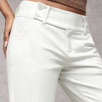 Romilly | High Waisted Wide Leg Flared Trousers Smart Casual