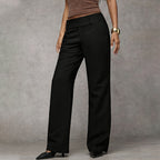 Romilly | High Waisted Wide Leg Flared Trousers Smart Casual