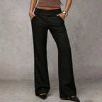Romilly | High Waisted Wide Leg Flared Trousers Smart Casual