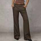 Romilly | High Waisted Wide Leg Flared Trousers Smart Casual