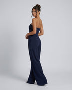 Constance | Strapless Wide Leg Jumpsuit Formal Occasion
