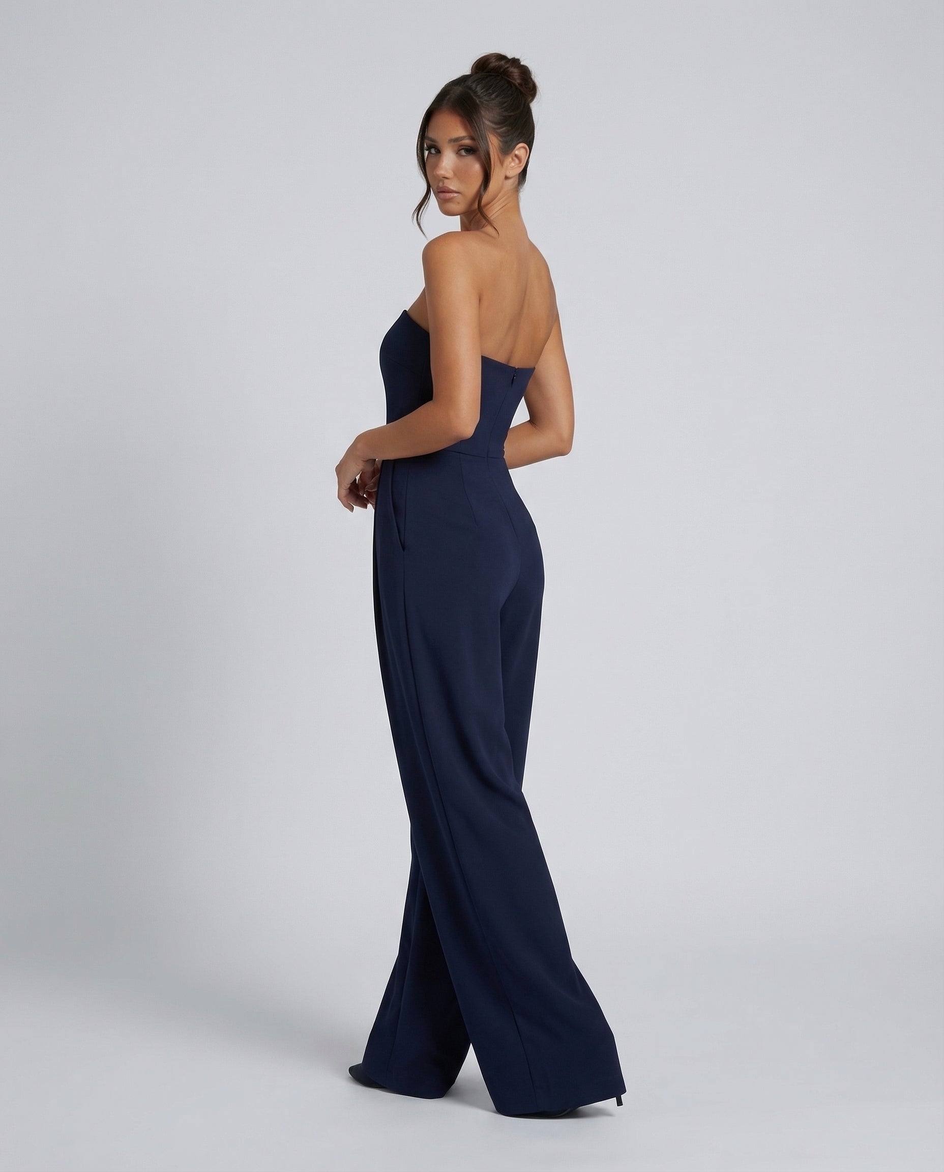 Constance | Strapless Wide Leg Jumpsuit Formal Occasion