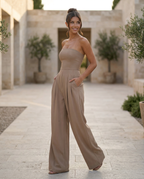 Constance | Strapless Wide Leg Jumpsuit Formal Occasion