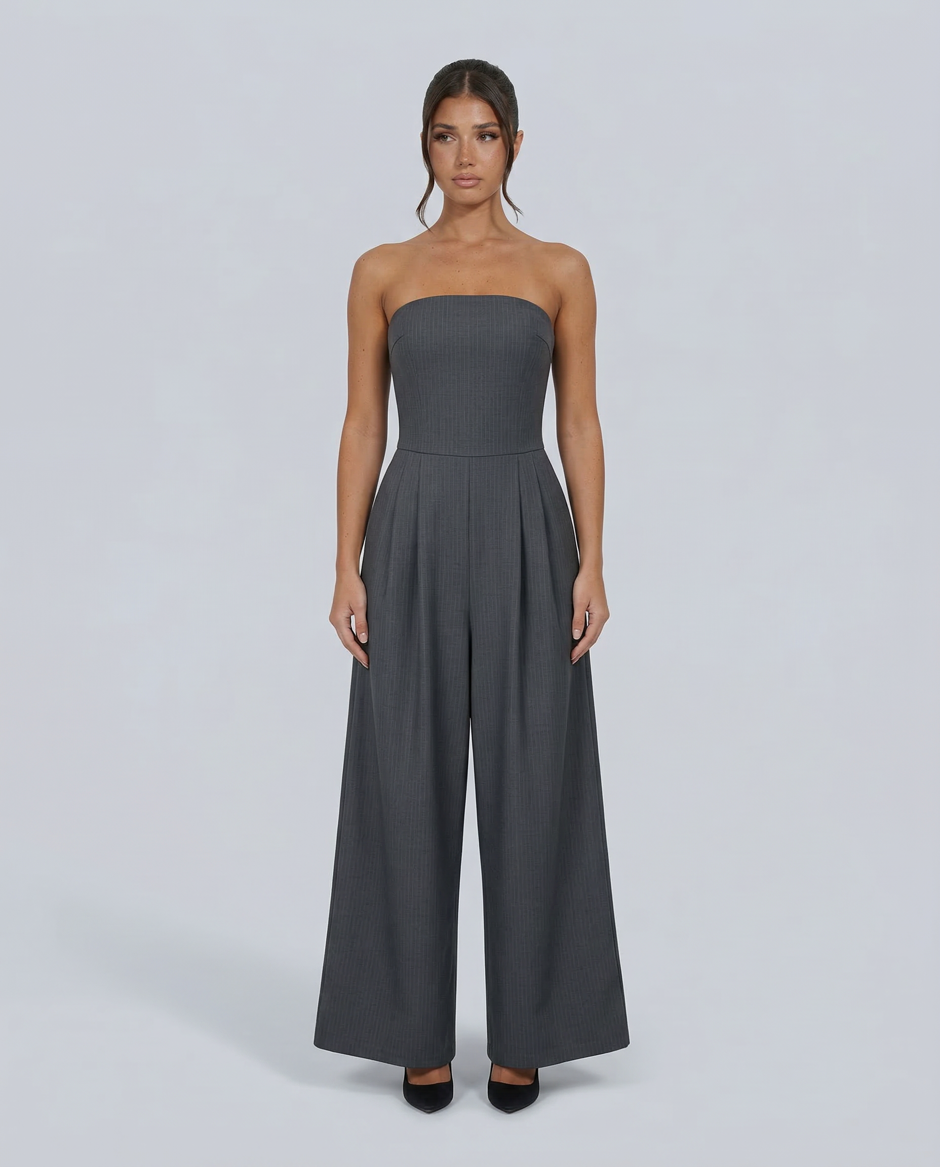 Constance | Strapless Wide Leg Jumpsuit Formal Occasion