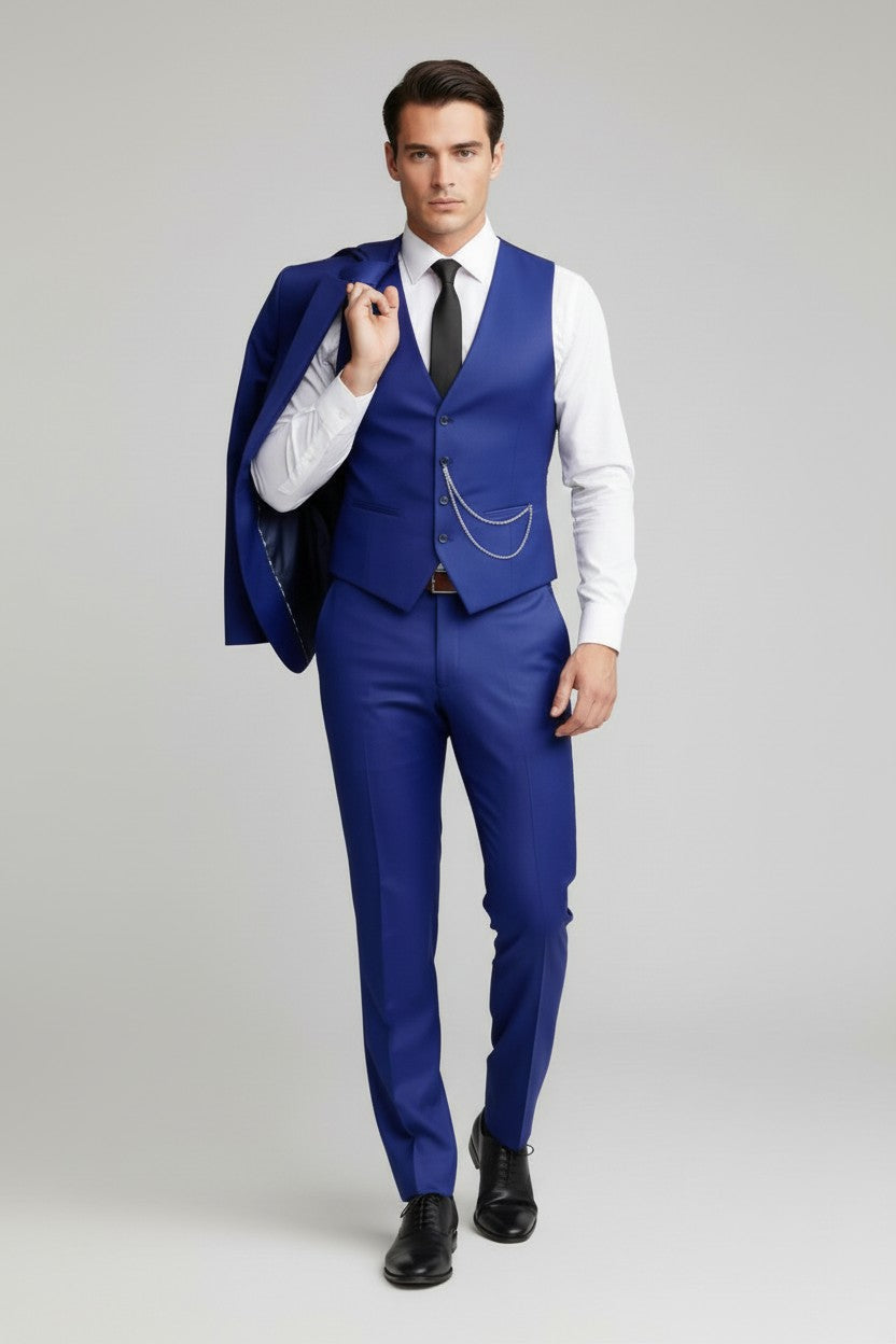 Ivan | Men 3-Piece Tailored Wedding Suit Single Breasted Formal