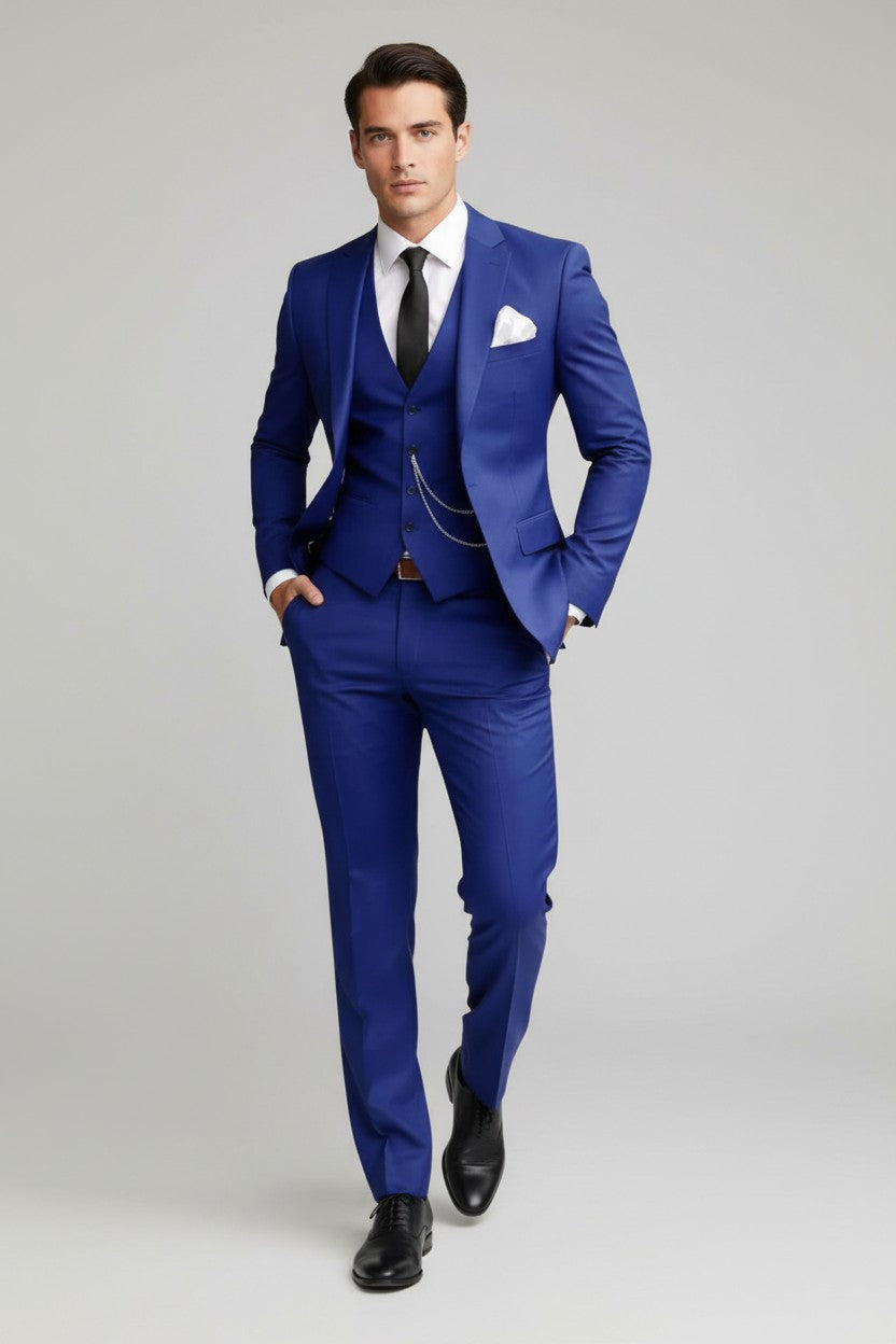 Ivan | Men 3-Piece Tailored Wedding Suit Single Breasted Formal
