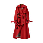 Isolde | Black Trench Coat Women Belted Lapel Chic Classic