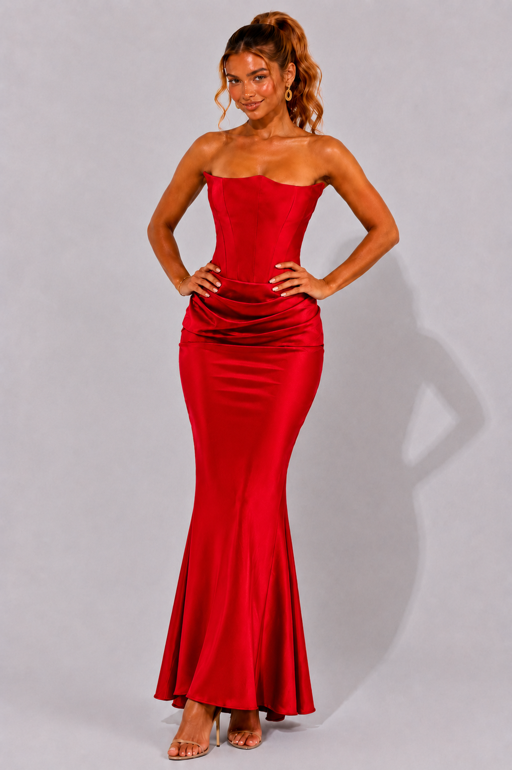 Sidonie | Strapless Ball Gown Wedding Dress Corset Maxi