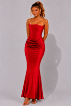 Sidonie | Strapless Ball Gown Wedding Dress Corset Maxi