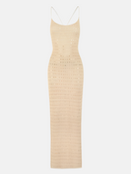 Wilhelmina | Knit Bodycon Beach Cover Up Maxi Dress