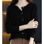 Wilhelmina | Women Cashmere V-Neck Cardigan Smart Casual