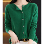 Wilhelmina | Women Cashmere V-Neck Cardigan Smart Casual