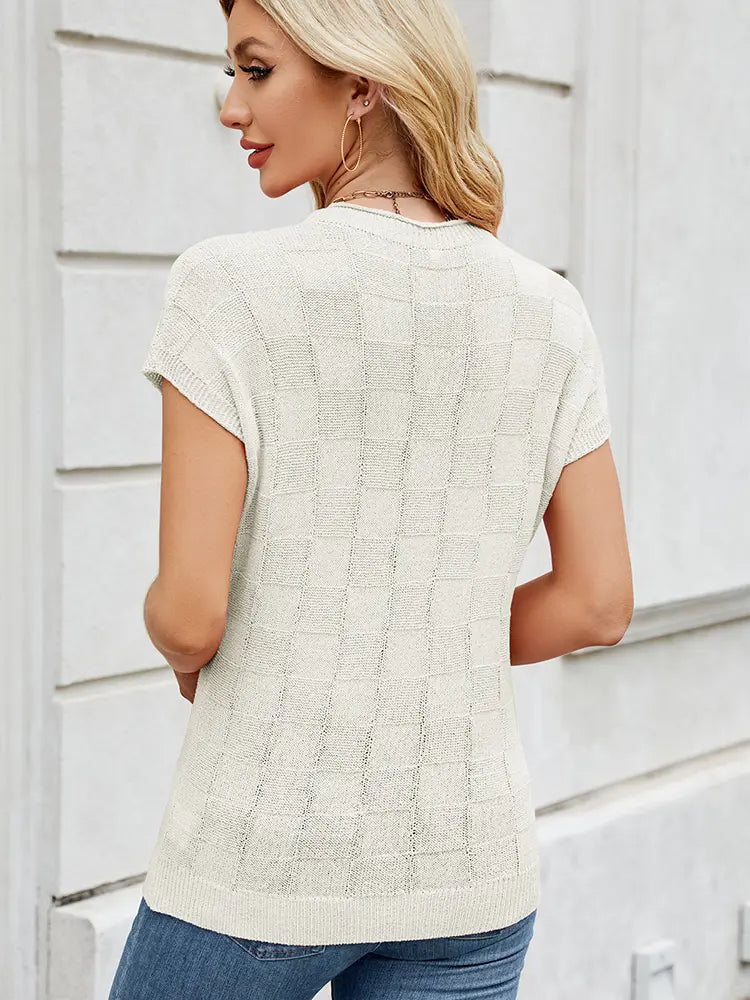 Romilly | Crochet Knit Sweater Casual Layering Everyday Style