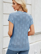 Romilly | Crochet Knit Sweater Casual Layering Everyday Style