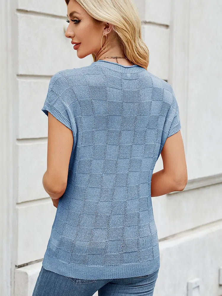 Romilly | Crochet Knit Sweater Casual Layering Everyday Style