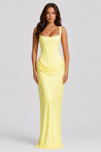 Hermione | Formal Dresses For Women Corset Maxi Pleated Gown