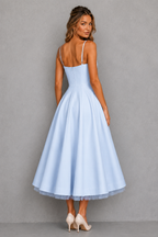 Solene | Plus Size Corset Midi Occasion Dresses