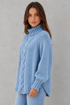 Katarina | Womens Cashmere Roll Neck Jumper Winter Knit