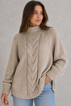Katarina | Womens Cashmere Roll Neck Jumper Winter Knit