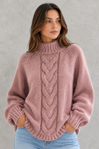 Katarina | Womens Cashmere Roll Neck Jumper Winter Knit