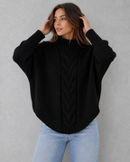 Katarina | Womens Cashmere Roll Neck Jumper Winter Knit