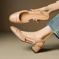 Elodie | Women's Black Slingback Block Heel Pumps