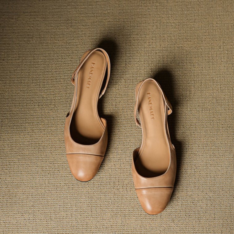 Elodie | Women's Black Slingback Block Heel Pumps